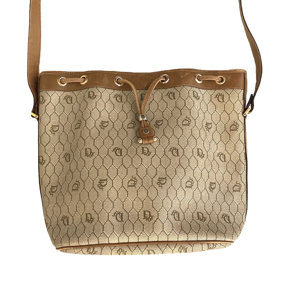 Dior Honeycomb Coated Canvas & Leather Crossbody